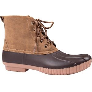 Simply Southern Rain Boots Lace Up - Suede Brown Size:7